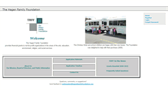 Desktop Screenshot of hagenfamilyfoundation.org